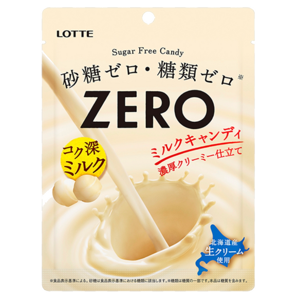 Lotte樂天Zero零糖系列 北海道牛奶糖 獨立包裝