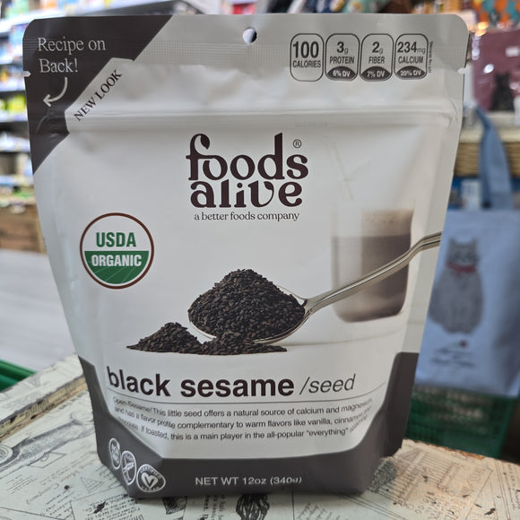 Food Alive Organic Black Sesame Seed