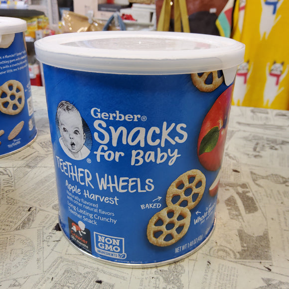 Gerber Snacks for Baby (Teether Wheels - Apple Harvest)