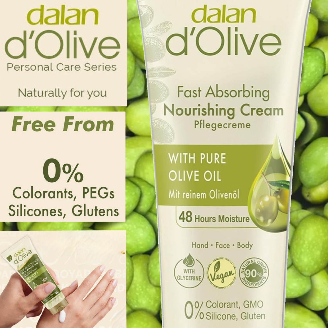 Dalan d' Olive 天然橄欖油保濕潤膚霜 250ml