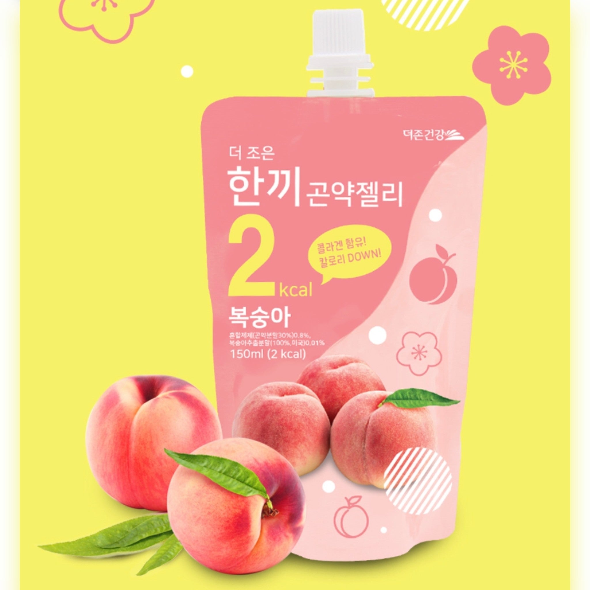 韓國The Zoen 低卡瘦身蒟蒻啫喱-蜜桃味150ml x 5包裝