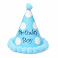 粉藍波點 Birthday Boy 派對帽