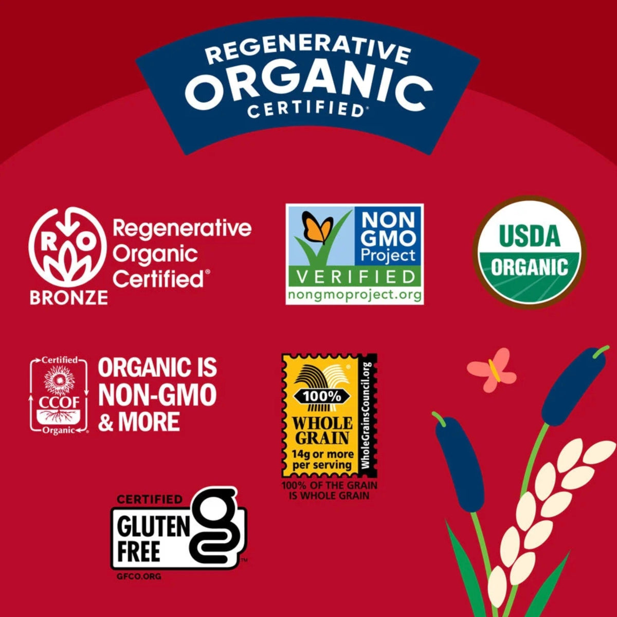 Lundberg 有機紅米藜麥薄脆米餅168g｜Organic Red Rice & Quinoa Thin Rice Cakes