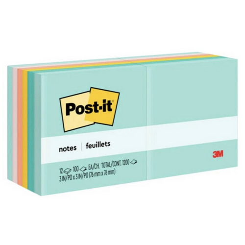 3M Post-it多色3×3吋便利貼1200張