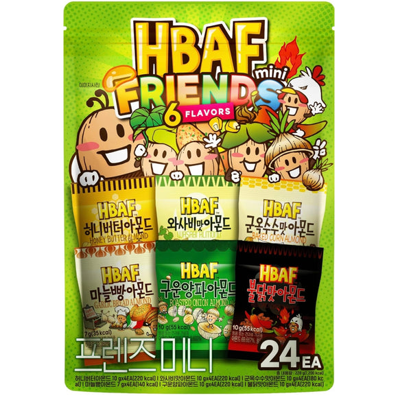 HBAF 6款韓式口味杏仁 24包分享裝