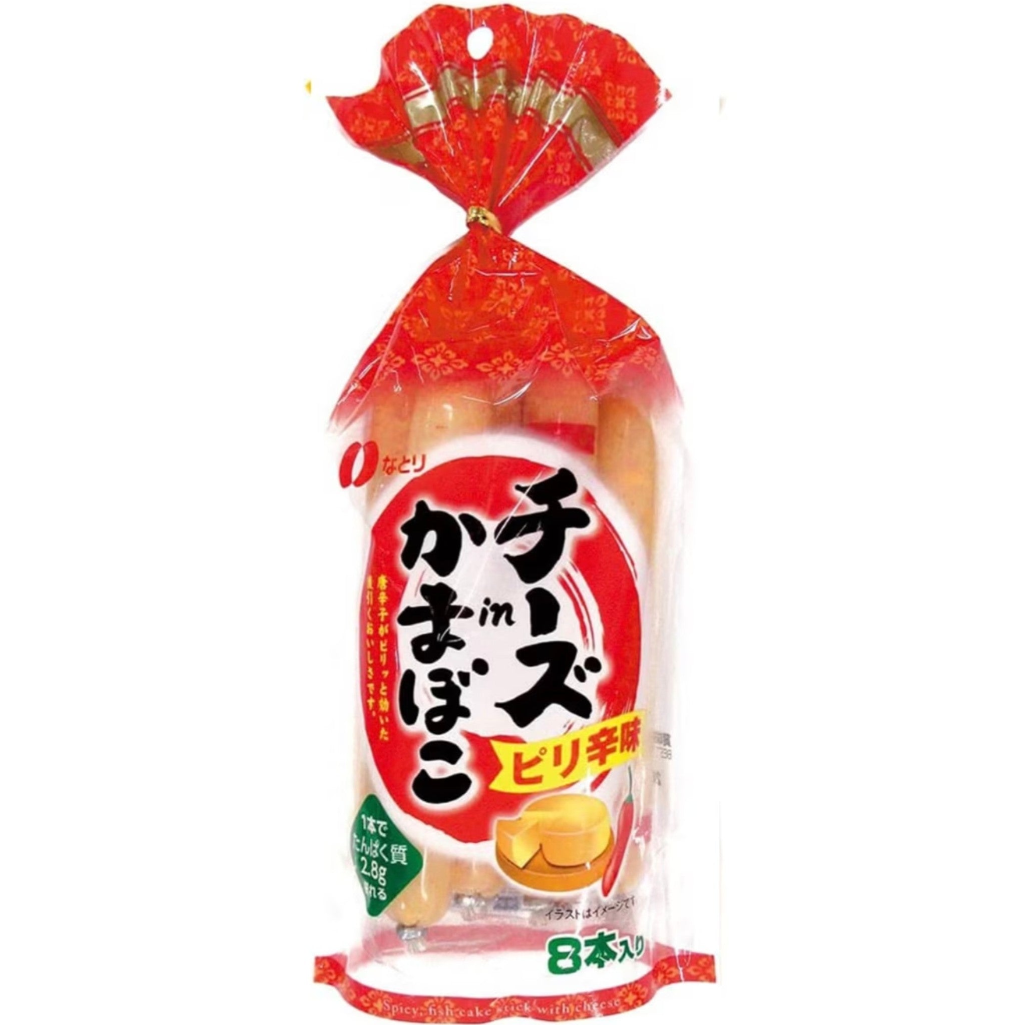 Natori 辣味芝士魚肉腸(8條裝)