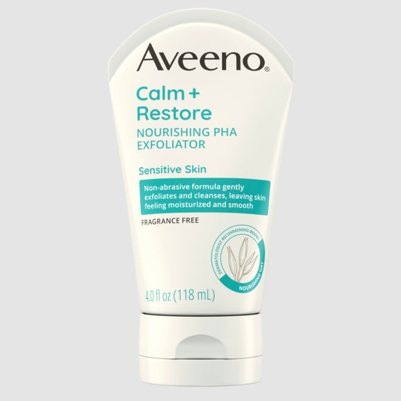 Aveeno Calm+Restore 益生元燕麥小白菊面部去角質洗面霜