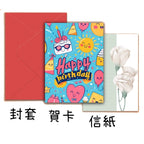 A4大尺寸生日賀卡生日咭生日派對心意卡