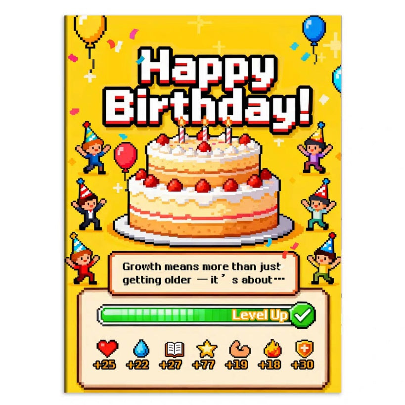 A4大尺寸公司慶生生日賀卡生日派對心意卡