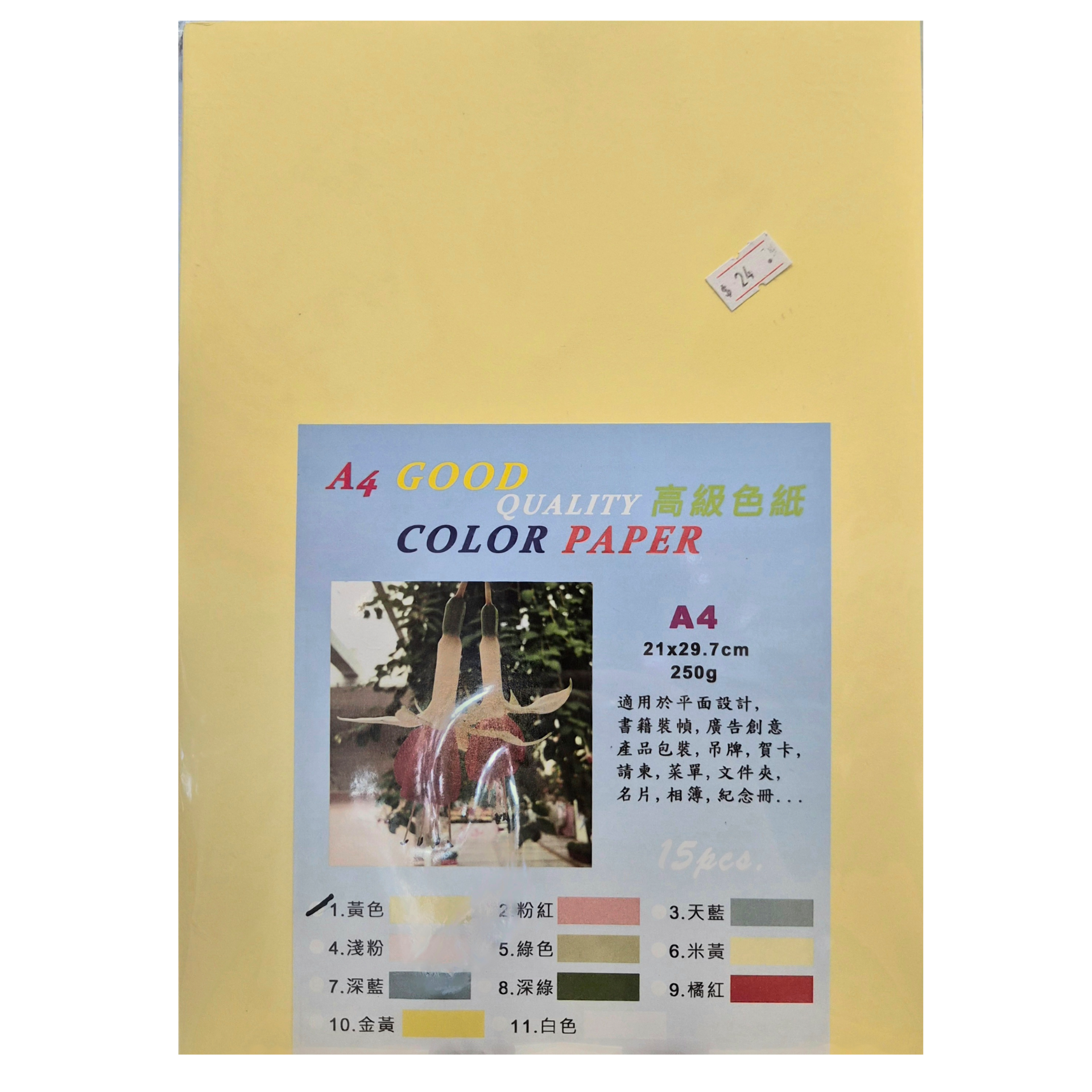A&B牌 A4 250g高級色紙 厚身卡紙 DIY手作美術用紙