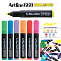 Artline EK-660綠色螢光筆快乾不暈染