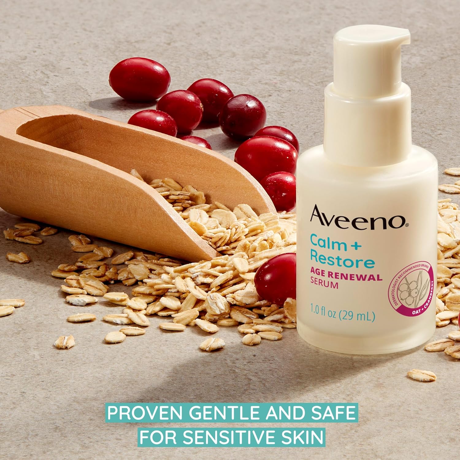 Aveeno Age Renewal 面部精華 淡紋抗老 敏感肌護膚