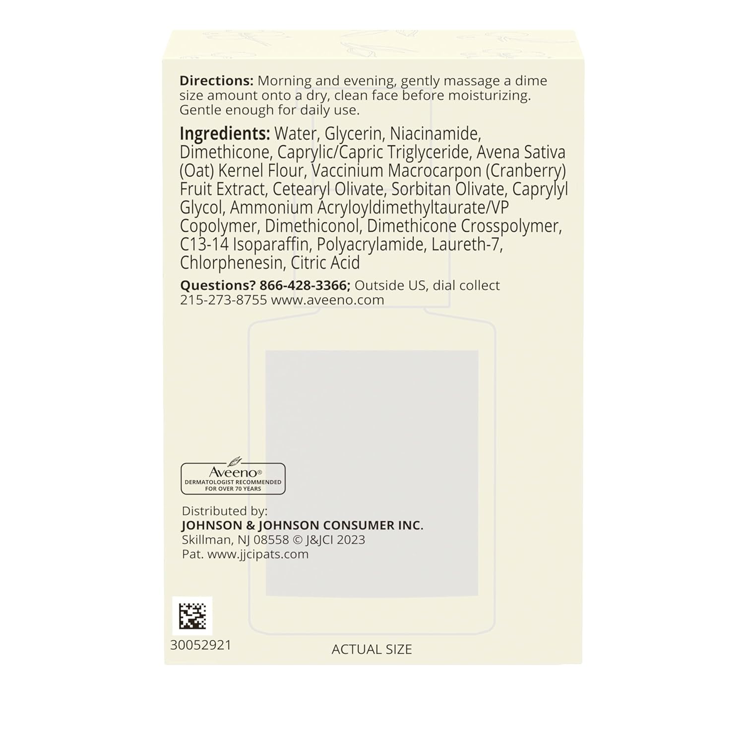 Aveeno Age Renewal 敏感肌精華 抗老淡紋保濕護理