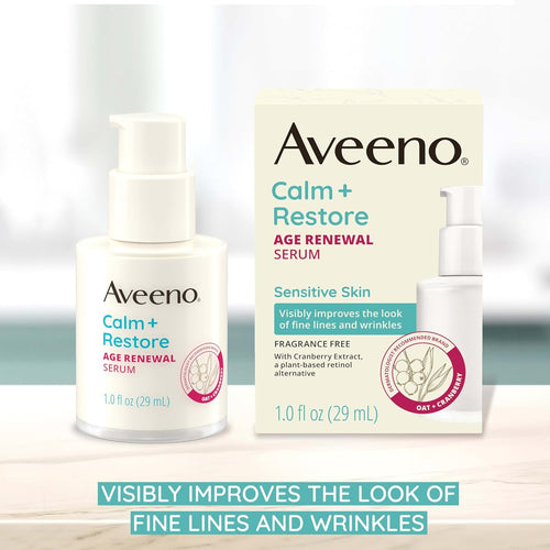 Aveeno Age Renewal Serum 敏感肌抗老淡紋精華 燕麥護膚