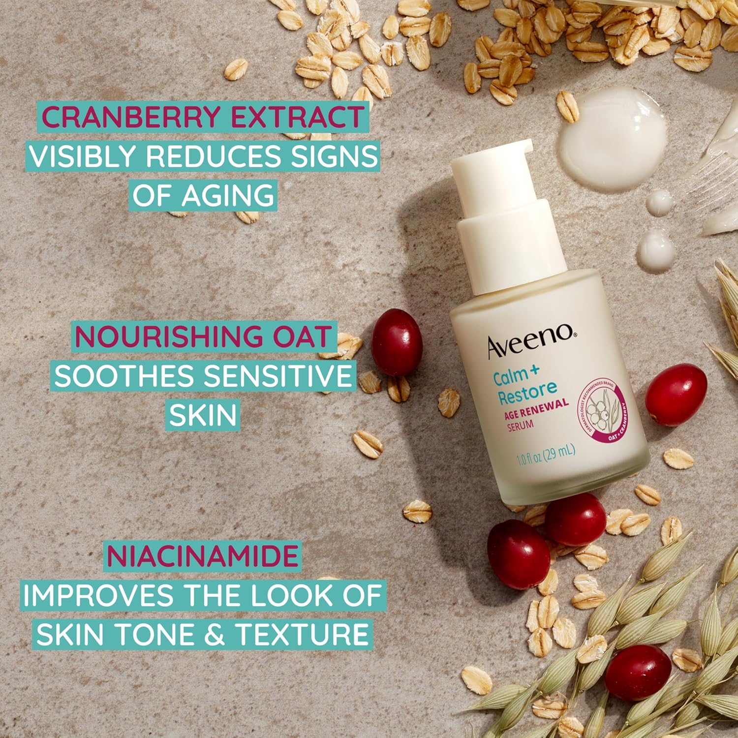 Aveeno Calm Restore 燕麥精華 敏感肌保濕舒緩護理