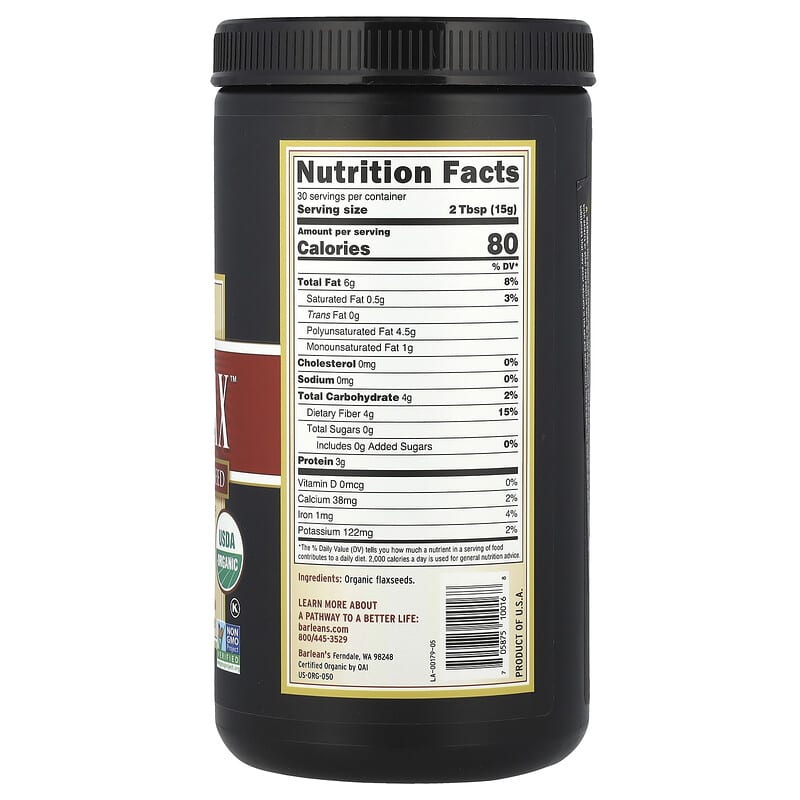 Barlean's 研磨亞麻籽健康超級食品