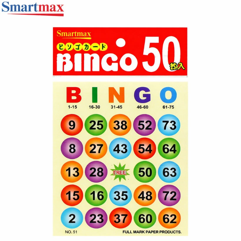 Bingo 賓果遊戲卡 50張 派對活動遊戲用品