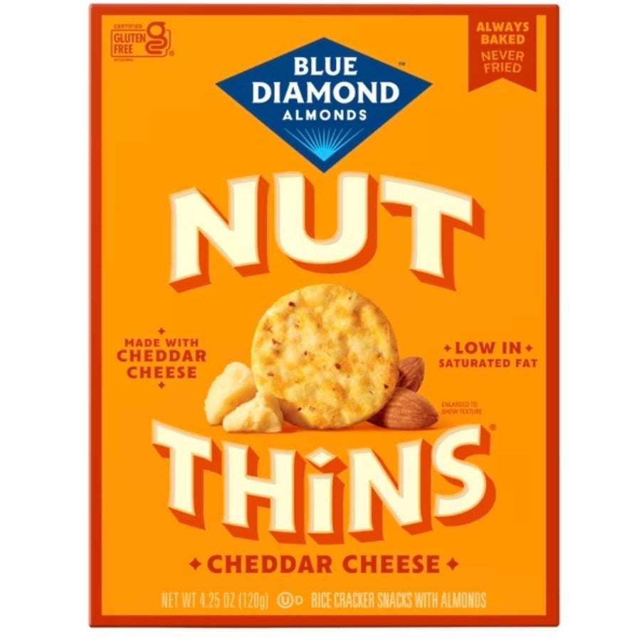 Blue Diamond Nut-Thins Cheddar Cheese 車打芝士杏仁脆餅