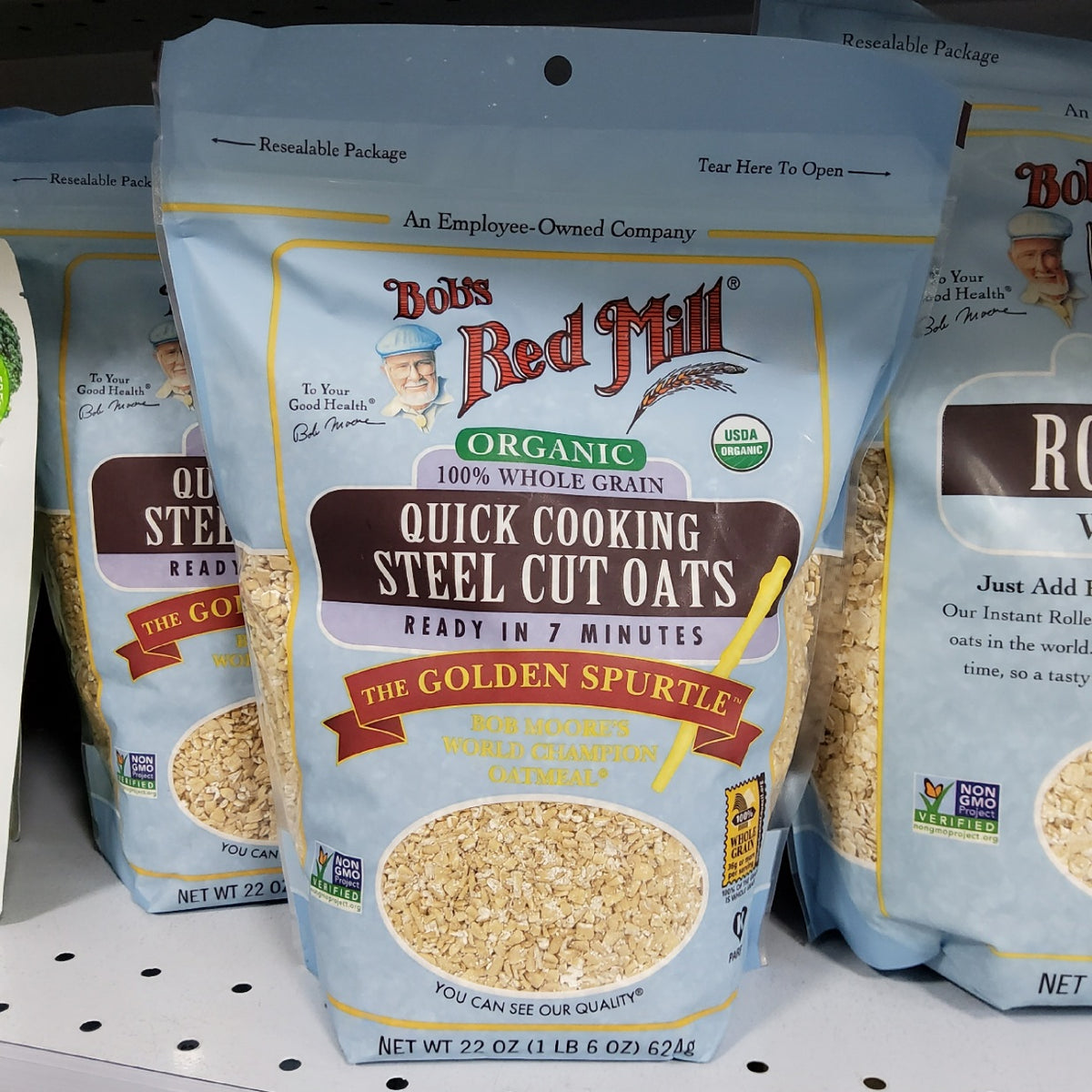 Bob's Red Mill 有機快熟鋼切燕麥｜Organic Quick Cooking Steel Cut Oats｜624g
