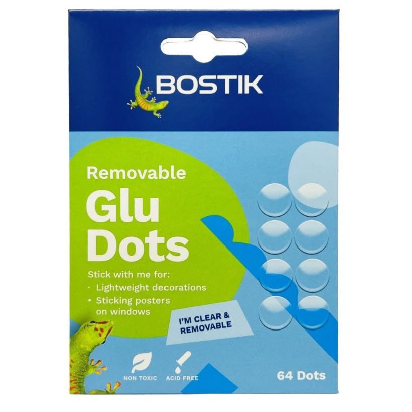 Bostik透明可移除膠點雙面膠點