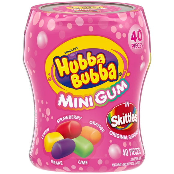 Hubba Bubba Minis Skittles Flavored Bubble Gum