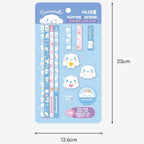 玉桂狗可愛鉛筆筆套套裝｜Cinnamoroll文具｜Sanrio粉絲禮物
