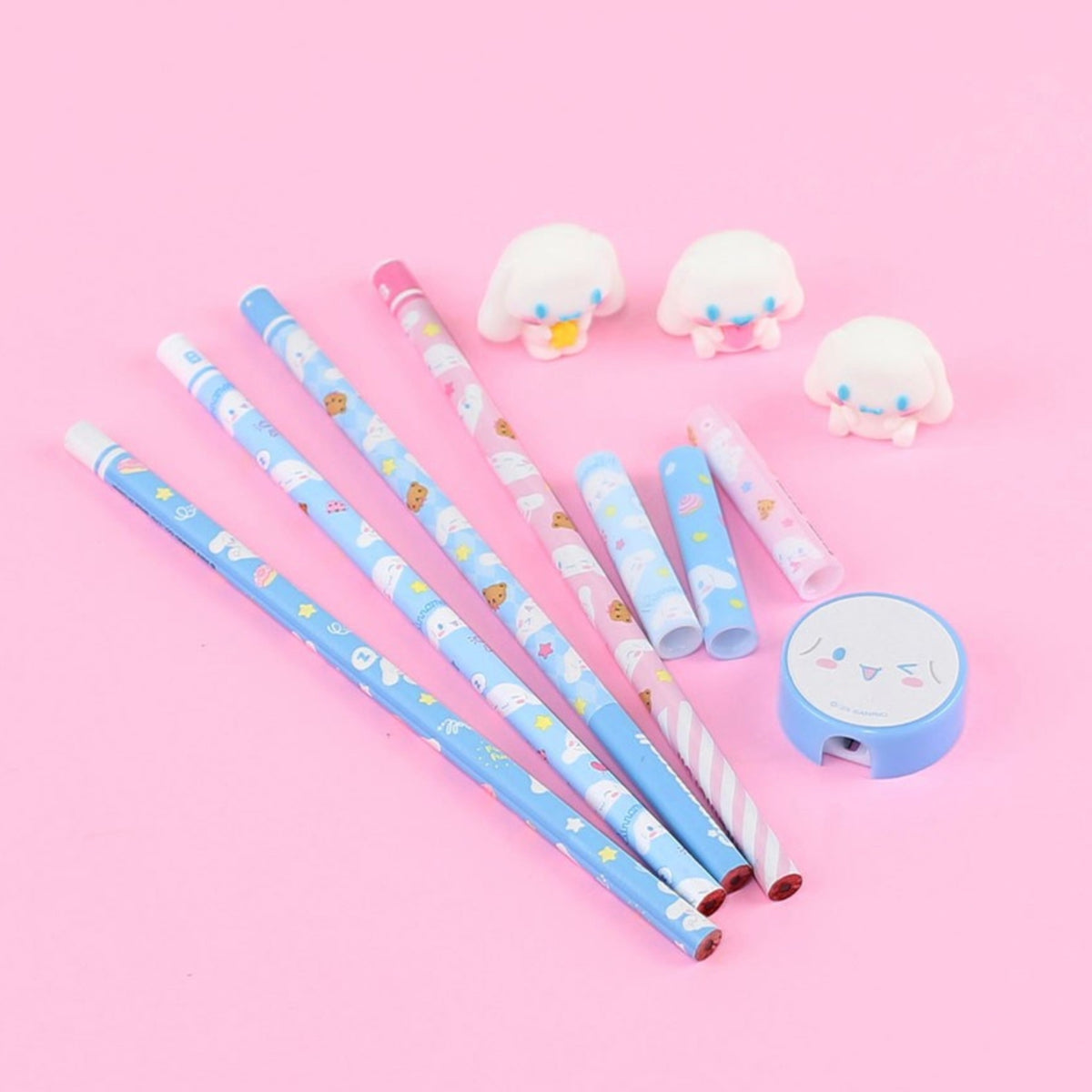 玉桂狗鉛筆文具套裝｜附削鉛筆器｜Cinnamoroll韓國直送文具
