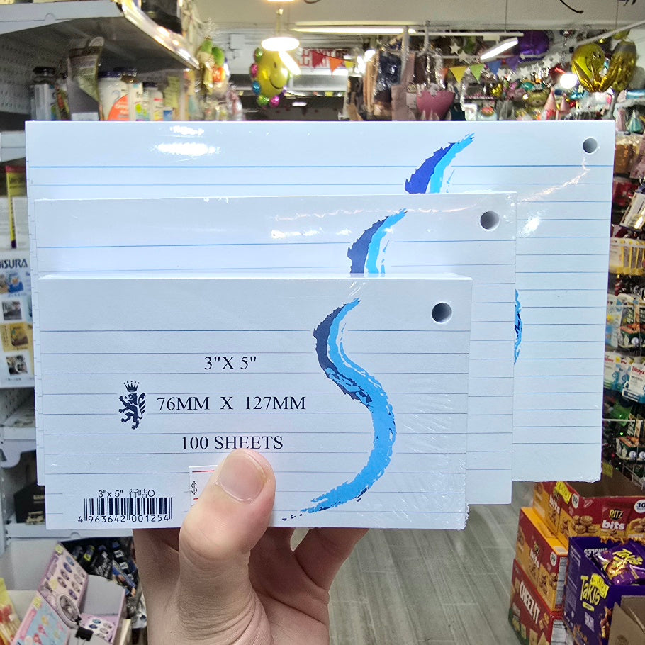 Cue Card行咭司儀咭演講提示咭100張多尺寸選擇