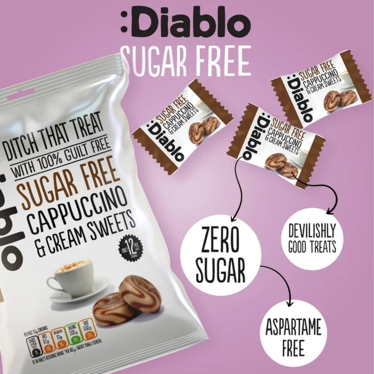 Diablo 無糖咖啡糖 75g Gluten Free 無麩質糖果