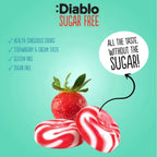 Diablo Sugar Free Strawberry Candy 75g 每粒約 12 卡路里