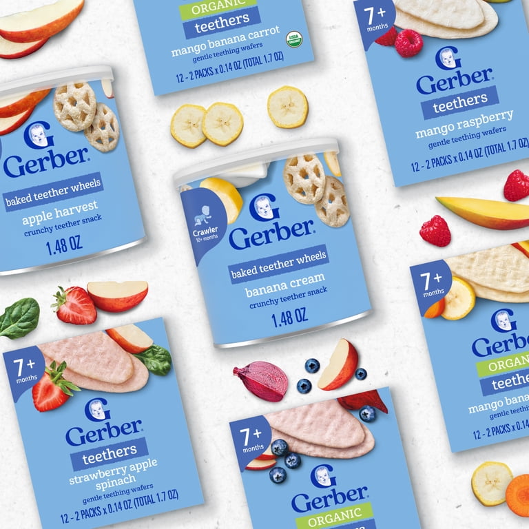 Gerber 香蕉忌廉磨牙圈｜Non-GMO非基因改造｜嬰兒食品
