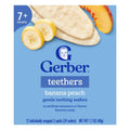 Gerber 嬰兒香蕉蜜桃磨牙威化12片｜Banana Peach Teething Wafers
