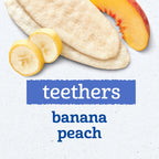 Gerber Banana Peach Gentle Teething Wafers｜香蕉蜜桃嬰兒磨牙小食
