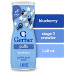 Gerber Blueberry Puffs 全穀物藍莓泡芙｜寶寶手指食物