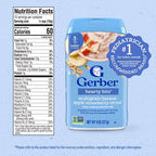 Gerber 幼兒燕麥糊｜Non-GMO非基因改造｜香蕉蘋果士多啤梨口味
