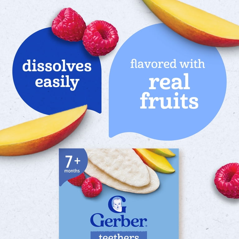 Gerber 芒果莓果磨牙威化｜容易溶化｜嬰兒磨牙小食