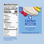Gerber 芒果莓果磨牙威化營養資料｜每4片8g｜30卡路里