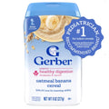 Gerber 嬰幼兒燕麥糊227g｜Oatmeal Banana Baby Cereal｜香蕉口味｜6個月以上｜美國製
