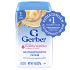 Gerber 嬰幼兒燕麥糊227g｜Oatmeal Banana Baby Cereal｜香蕉口味｜6個月以上｜美國製
