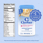 Gerber 香蕉燕麥糊營養資料｜每份15g｜60卡路里｜含鐵質
