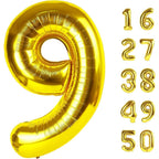 金色數字鋁膜氣球生日派對佈置