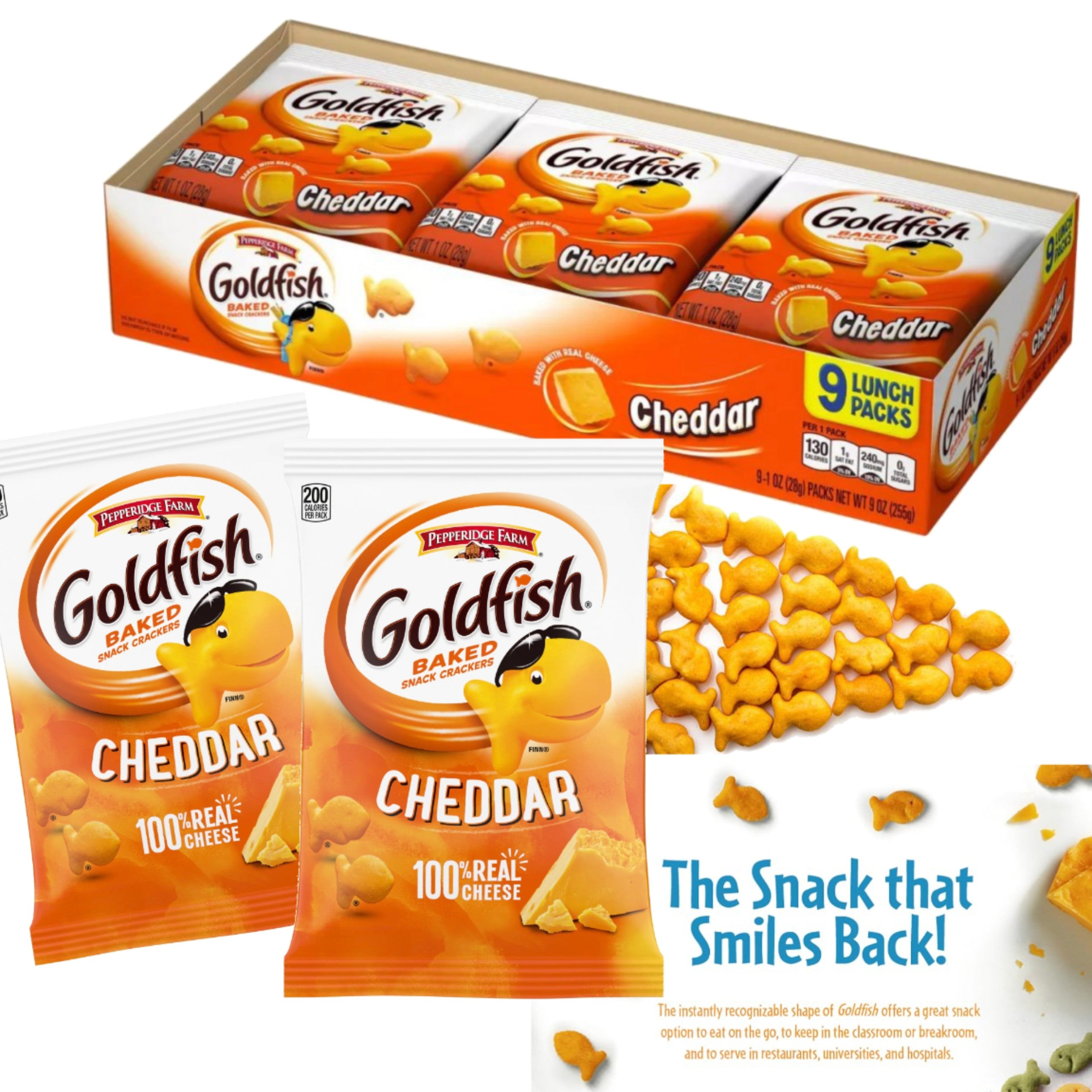Goldfish 美版香濃車打芝士金魚餅 9包裝 Pepperidge Farm