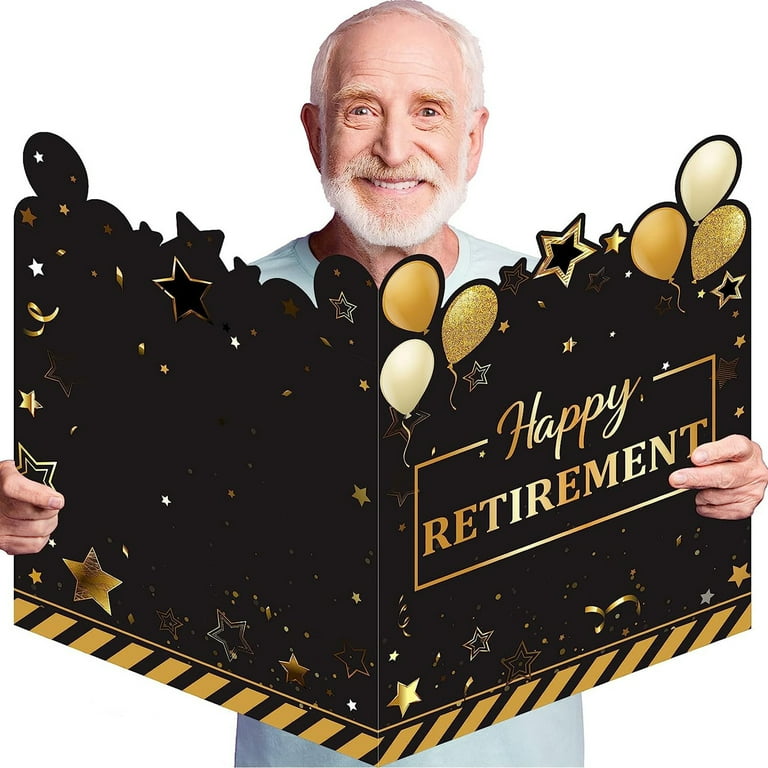 Happy Retirement加大A4退休賀卡 退休祝福賀咭