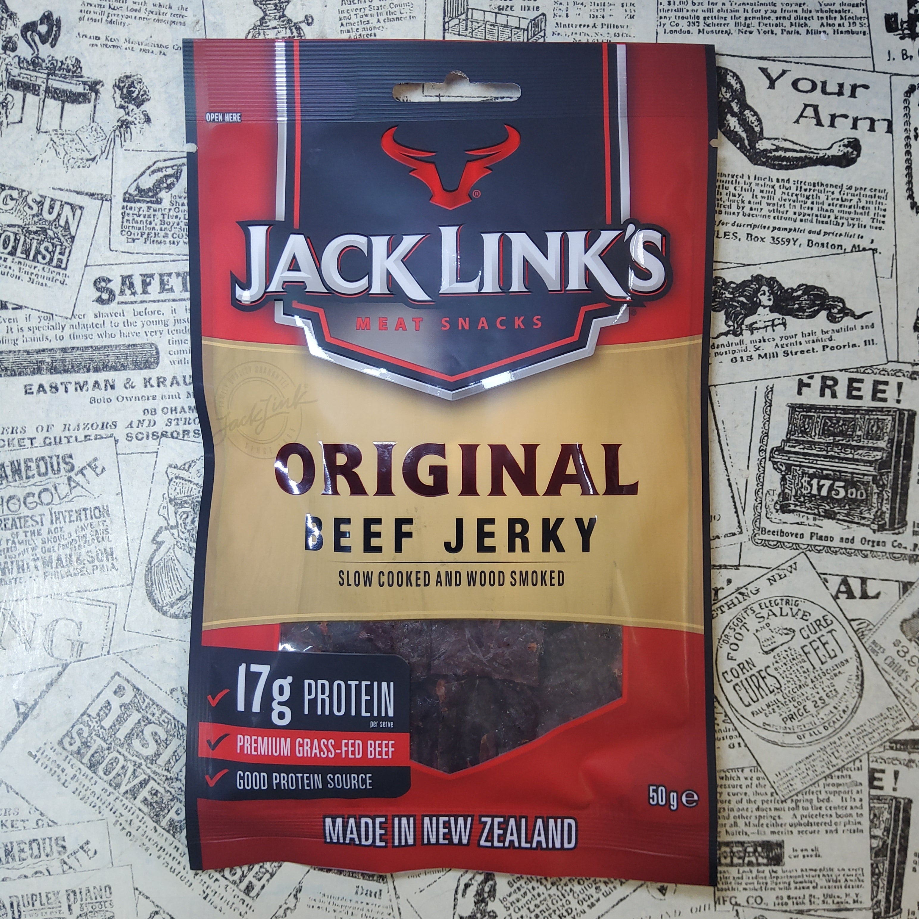 紐西蘭 Jack Link's 原味牛肉乾50g 高蛋白草飼牛肉乾