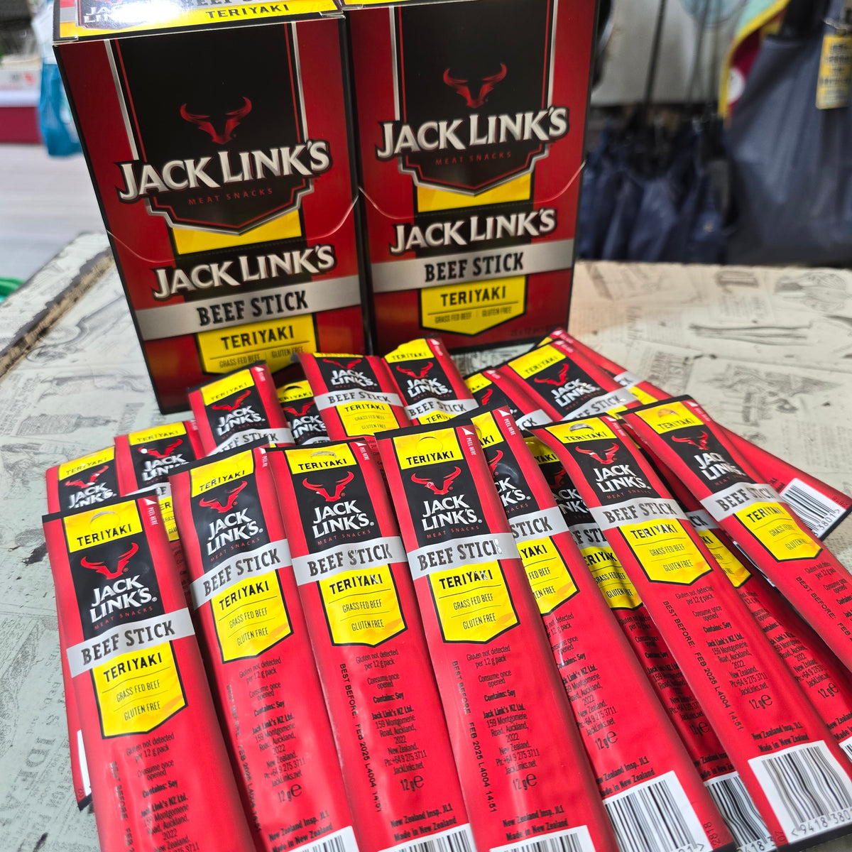 Jack Link's 日式燒汁味牛肉條12g｜25件獨立包裝｜紐西蘭製造
