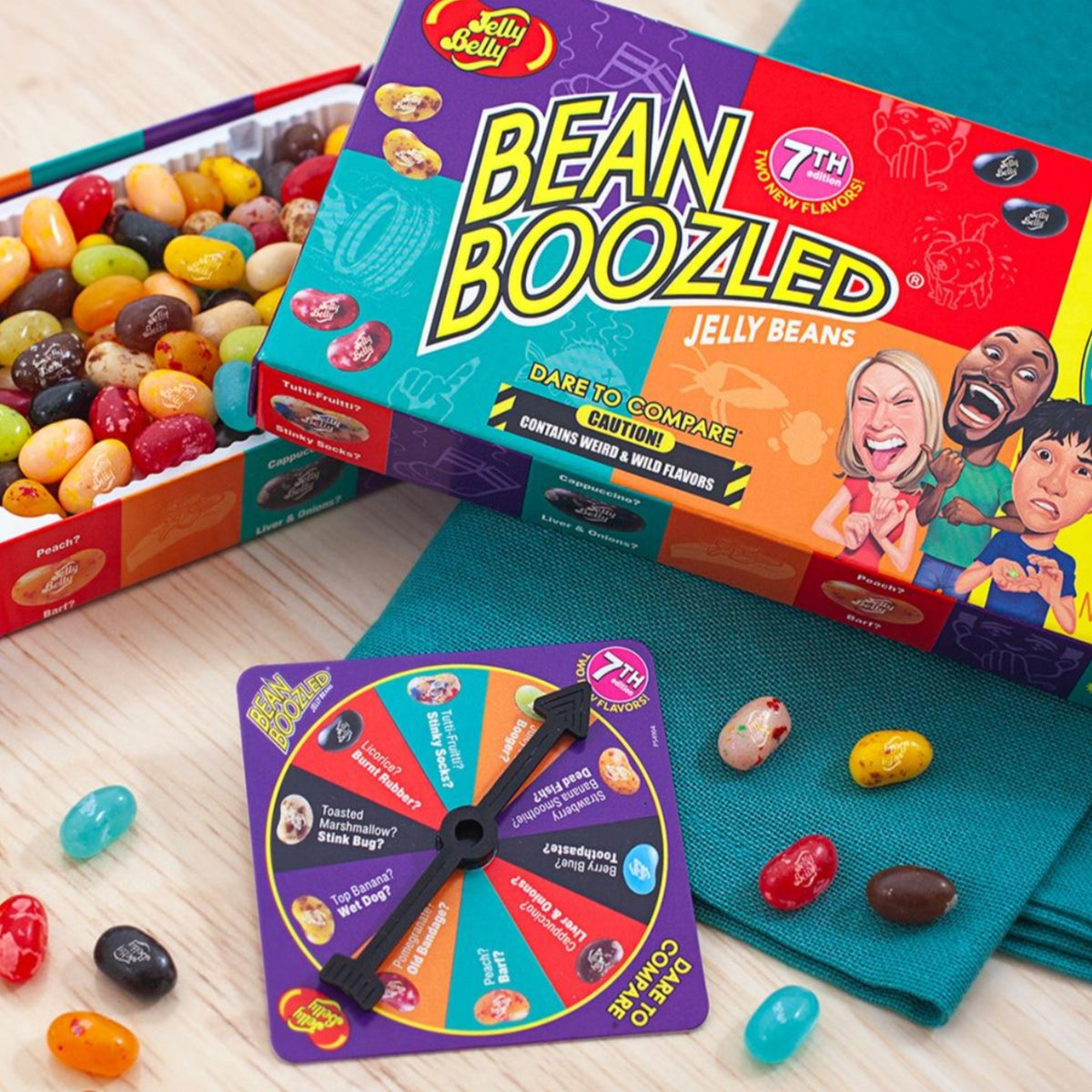 Jelly Belly BeanBoozled 7th Edition 100g 連輪盤怪味糖遊戲盒
