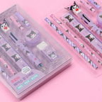 Kuromi 酷洛米立體造型原子筆＋擦紙膠｜可愛文具套裝
