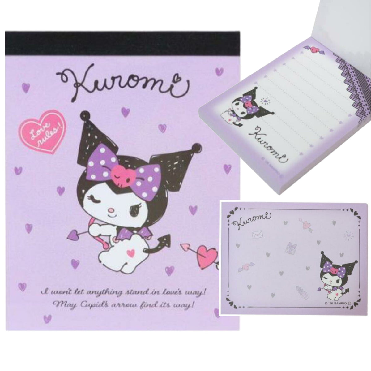 Kuromi Memo 紙｜便條紙｜100張裝｜日本製