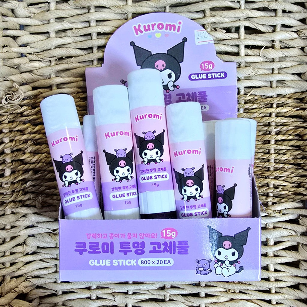 Kuromi酷洛米漿糊筆 韓國製 Sanrio可愛固體膠 DIY手作文具