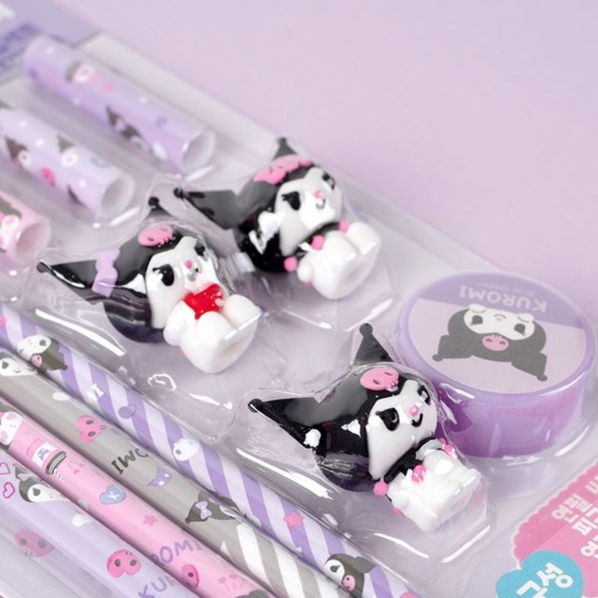 Kuromi 學生文具套裝｜筆、文具用品組合｜日常書寫用品
